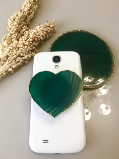 Pop Socket - Coração Ágata na internet