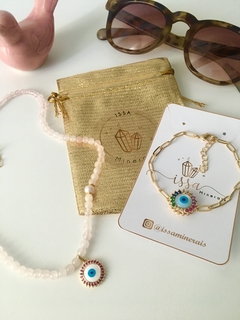 Pulseira elos olho grego - comprar online