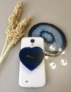Pop Socket - Coração Ágata - Issa Minerais