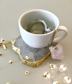 Infusor de chá - Quartzo Rosa