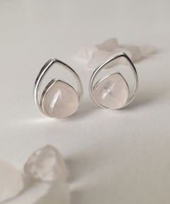 Conjunto Prata - Quartzo Rosa - loja online
