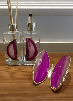 Kit porta sabonete e aromatizador - Ágata Rosa - comprar online