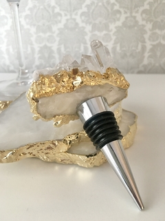 Tampa para garrafa - Cristal Ouro - loja online