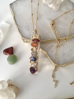 Colar + Pingente 7 chakras