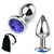 Plug Anal Tamanho M - Joia Azul Escuro - PL007M