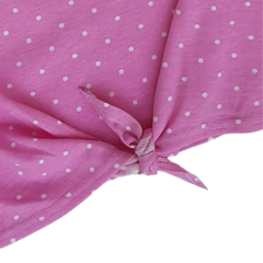 Remeras Nudo Lunares Rosa - comprar online