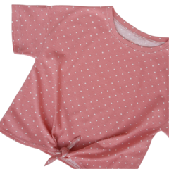 Remeras Nudo Lunares Coral en internet