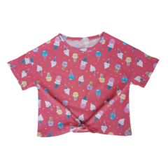 Remeras Nudo Helados Coral