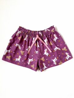 SHORT ANCHO UNICORNIOS VIOLETA