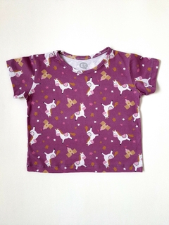 REMERA M/C UNICORNIOS VIOLETA