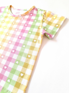 REMERA M/C CUADROS CITRIC - comprar online