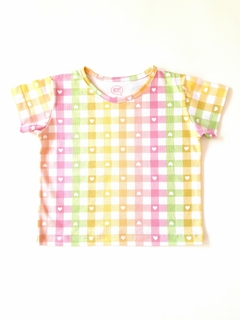 REMERA M/C CUADROS CITRIC