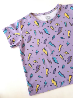 REMERA M/C RAYOS VIOLETA - comprar online