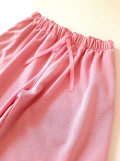 PANTALON ANCHO PANAL SIN FRIZA ROSA - comprar online