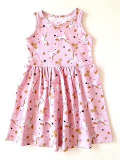 VESTIDO UNICORNIOS ROSA