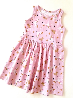 VESTIDO UNICORNIOS ROSA - comprar online