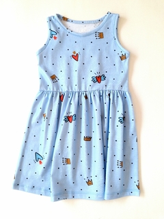VESTIDO CORONAS CELESTE