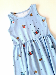 VESTIDO CORONAS CELESTE en internet
