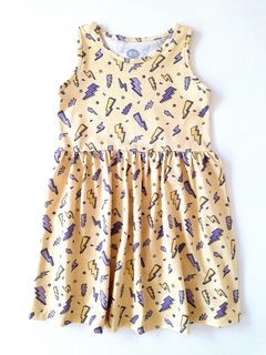 VESTIDO RAYOS AMARILLO