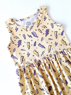 VESTIDO RAYOS AMARILLO - comprar online