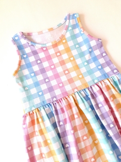 VESTIDO CUADROS PASTEL en internet