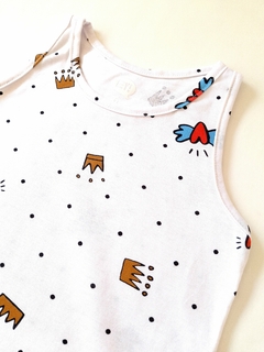 MUSCULOSA CORONAS BLANCA - comprar online