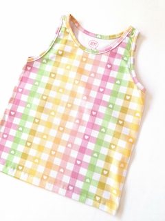 MUSCULOSA CUADROS CITRIC - comprar online