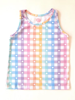MUSCULOSA CUADROS PASTEL