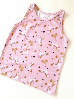 MUSCULOSA UNICORNIOS ROSA - comprar online