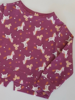 Buzo Princesa Unicornios Violeta