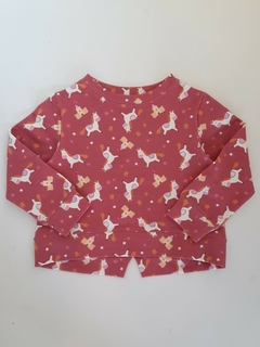 Buzo Princesa Unicornios Rojo - comprar online