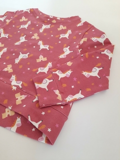 Buzo Princesa Unicornios Rojo