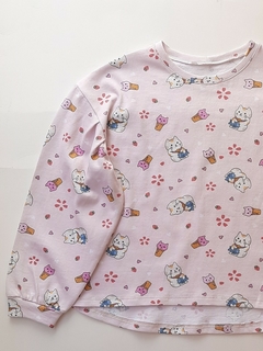 Remeras Gatos Rosa