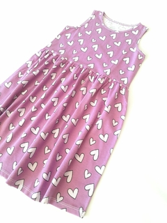 Vestido Corazones Grandes Lila en internet
