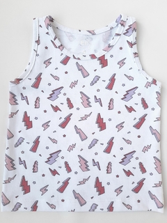 MUSCULOSA BASICA RAYOS BLANCA