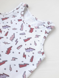 MUSCULOSA BASICA RAYOS BLANCA - comprar online