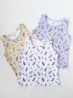 MUSCULOSA BASICA RAYOS BLANCA en internet