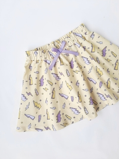FALDA RAYOS AMARILLA - comprar online