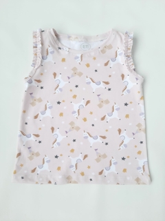 MUSCULOSA VOLADOS UNICORNIOS ROSA