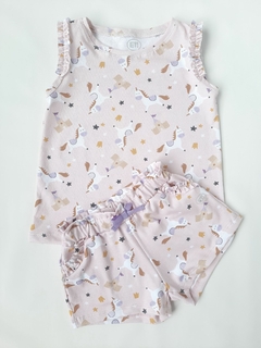 MUSCULOSA VOLADOS UNICORNIOS ROSA - comprar online