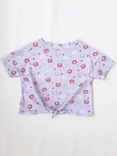 REMERA NUDO LIKE LILA