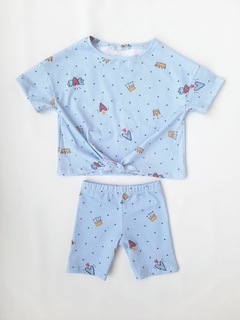 BIKER CORONAS CELESTE - comprar online