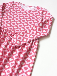 VESTIDO CORAZONES ROJO - comprar online