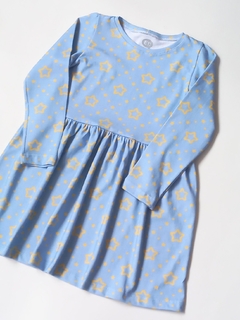 VESTIDO ESTRELLAS CELESTE - comprar online