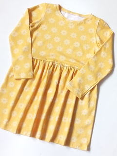 VESTIDO FLORES AMARILLO - comprar online