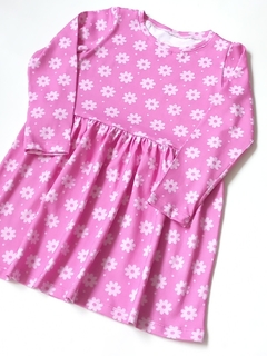 VESTIDO FLORES FUCSIA - comprar online
