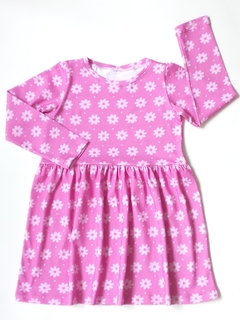 VESTIDO FLORES FUCSIA en internet