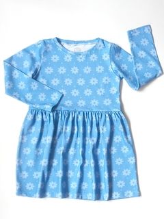 VESTIDO FLORES CELESTE en internet