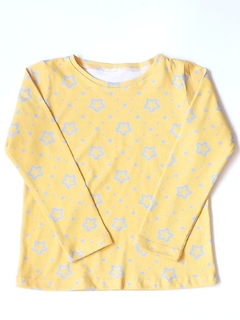 Remeras M/L Estrellas Amarilla