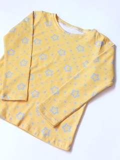 Remeras M/L Estrellas Amarilla - comprar online